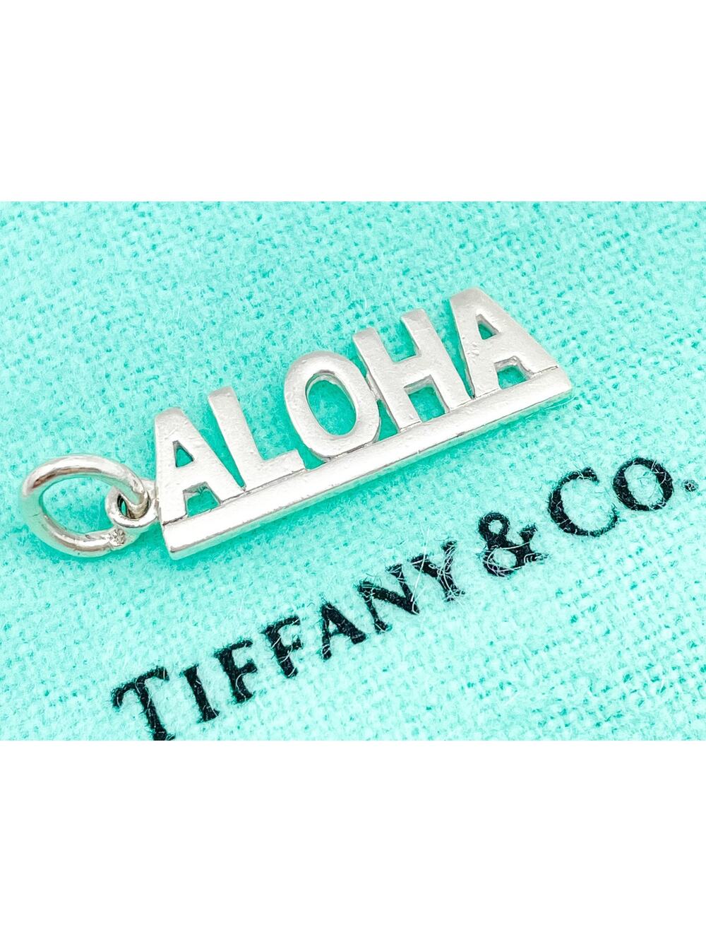 Tiffany & Co. Rare Aloha Charm Pendant Sterling Silver